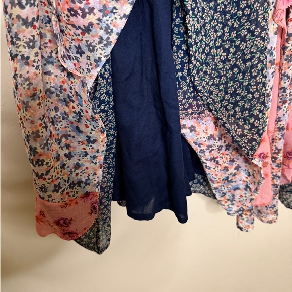 Anthropologie Sleeveless V-Neck Ruffle Midi Maxi Dress Floral - Picture 7 of 12